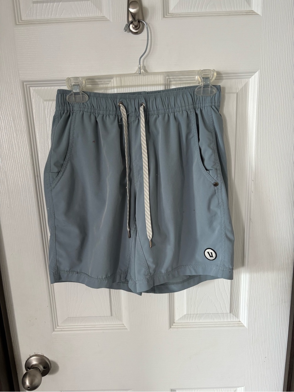 Vuori Light Blue Men's Hybrid Drawstring Shorts